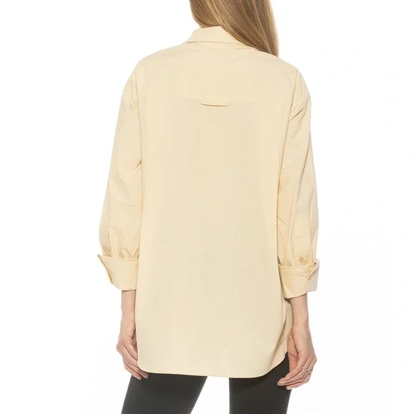 Alexia Admor Amber Shirt in Beige - Picture 8 of 9